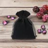 Sacchetti di velluto 10 x 13 cm - nero Regali per gli invitati