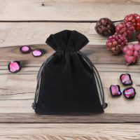 Sacchetti di velluto 10 x 13 cm - nero Regali per gli invitati