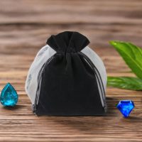 Sacchetti di velluto 10 x 13 cm - nero Decorazione della tavola