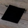 Sacchetti di velluto 12 x 15 cm - nero Sacchetti di velluto