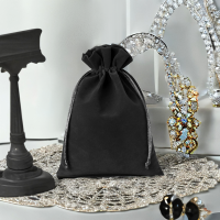 Sacchetti di velluto 15 x 20 cm - nero Candele