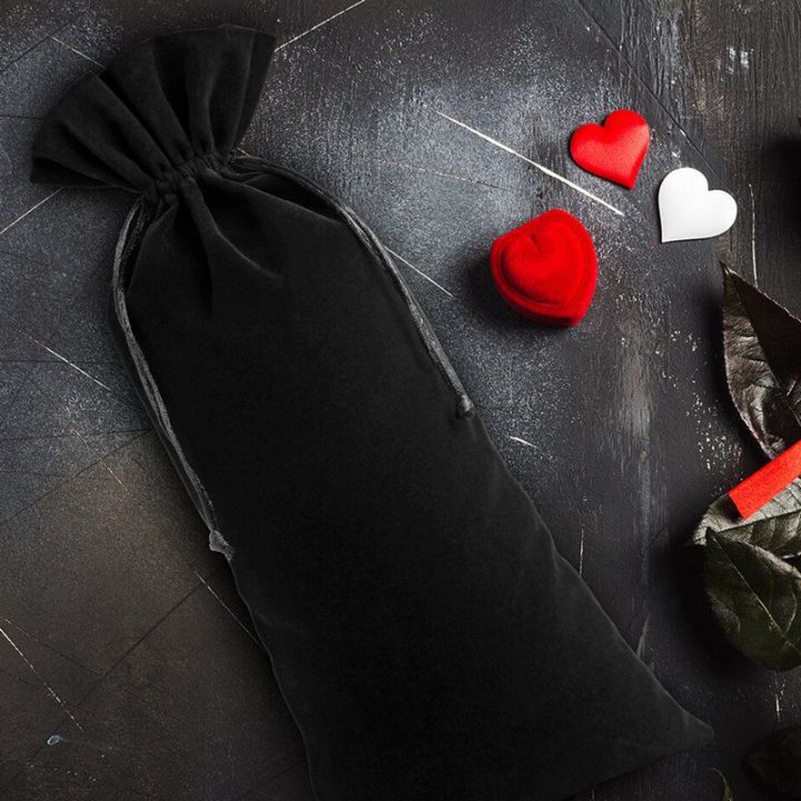 Sacchetti di velluto 16 x 37 cm - nero Decorazione di interni