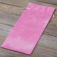 Sacchetti di velluto 16 x 37 cm - rosa chiaro San Valentino