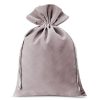 Sacchetti di velluto 26 x 35 cm - argento Saco grandi 26x35 cm