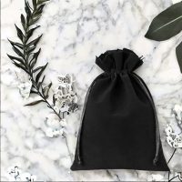 Sacchetti di velluto 26 x 35 cm - nero Halloween