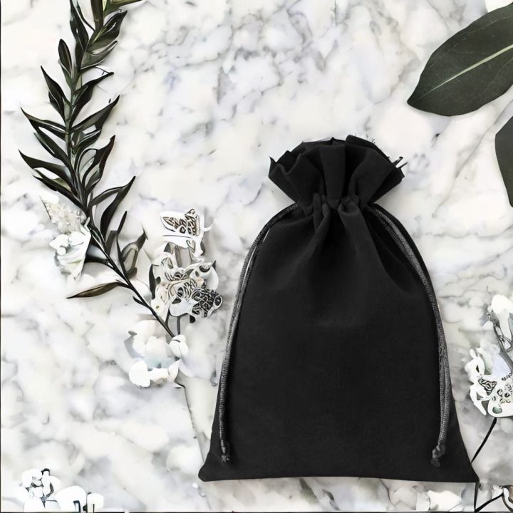 Sacchetti di velluto 26 x 35 cm - nero Halloween