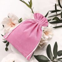 Sacchetti di velluto 26 x 35 cm - rosa chiaro Per bambini