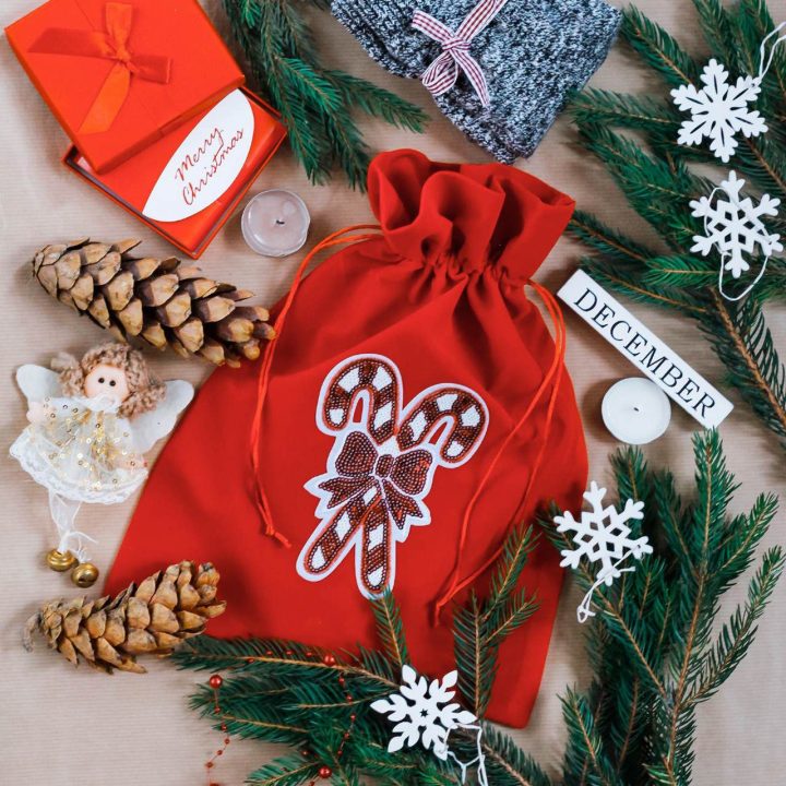 Sacchetti di velluto 26 x 35 cm - rosso Sacchetti di velluto