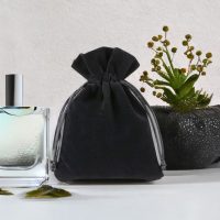 Sacchetti di velluto 8 x 10 cm - nero Sacchetti piccoli