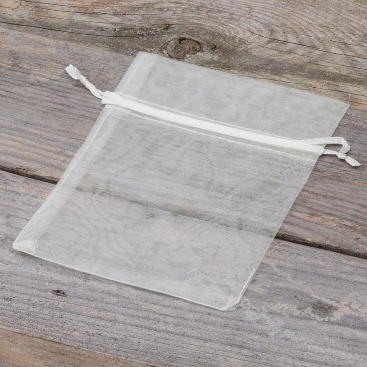 Sacchetti in organza 11 x 14 cm - avorio Sacchetti di organza