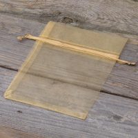 Sacchetti in organza 11 x 14 cm - oro Sacchetti occasionali
