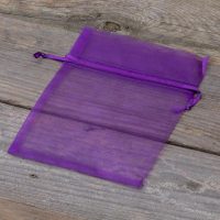 Sacchetti in organza 11 x 14 cm - viola Lavanda e fragranze essiccate
