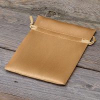 Sacchetti in raso 10 x 13 cm - oro Candele