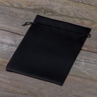 Sacchetti in raso 15 x 20 cm - nero Sacchetti neri