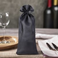 Sacchetti in raso 16 x 37 cm - nero Decorazione di interni