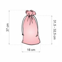 Sacchetti in raso 16 x 37 cm - rosa chiaro Per bambini