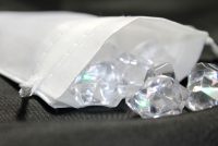 Sacchetti in raso 8 x 10 cm - bianco Sacchetti occasionali