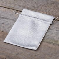 Sacchetti metallizzato 10 x 13 cm - argento Decorazione della tavola