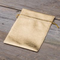 Sacchetti metallizzato 10 x 13 cm - oro Sacchetti occasionali