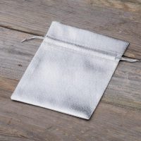 Sacchetti metallizzato 12 x 15 cm - argento Decorazione della tavola