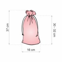 Sacchetti metallizzato 16 x 37 cm - argento Giardino e piante di casa