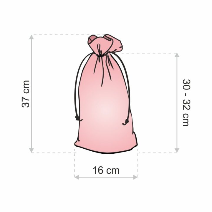 Sacchetti metallizzato 16 x 37 cm - argento Giardino e piante di casa