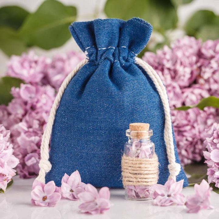 Sacco di jeans 22 x 30 cm - blu Sacchetti blu