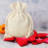 Sacco tipo lino 22 x 30 cm - naturale Decorazione di interni