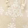 Sacco tipo lino con stampa 22 x 30 cm - naturale / neve IT Sacchetti con stampa
