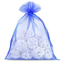 Sacco di organza 22 x 30 cm - blu Sacchetti blu