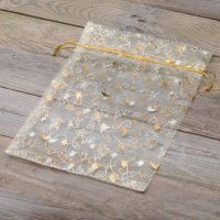 Sacco di organza 22 x 30 cm - Natale / 8 Applicazione