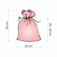 Sacco di organza 22 x 30 cm - Natale / 2 Settori / Confezioni per...