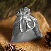 Sacco metallizzato 22 x 30 cm - argento Saco grandi 22x30 cm