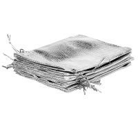 Sacco metallizzato 22 x 30 cm - argento San Valentino