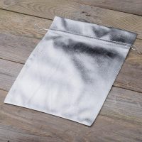 Sacco metallizzato 22 x 30 cm - argento Abbigliamento e biancheria