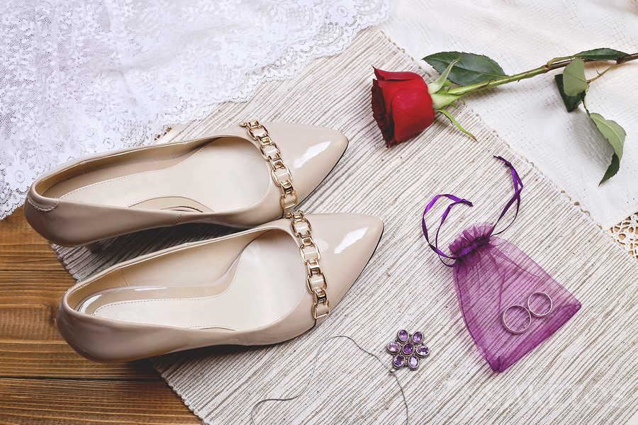 Astuccio per fedi viola