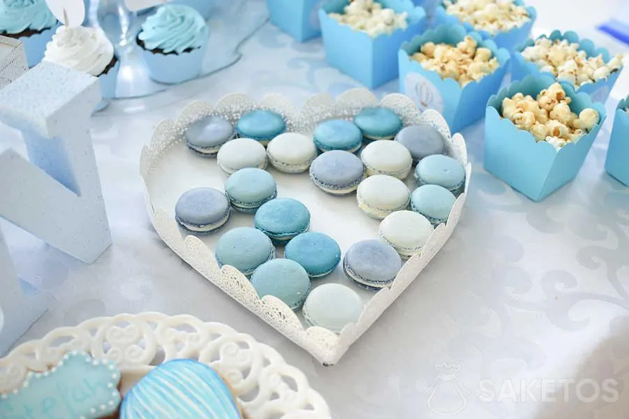 Merenda per bambino di un anno - decorazioni blu