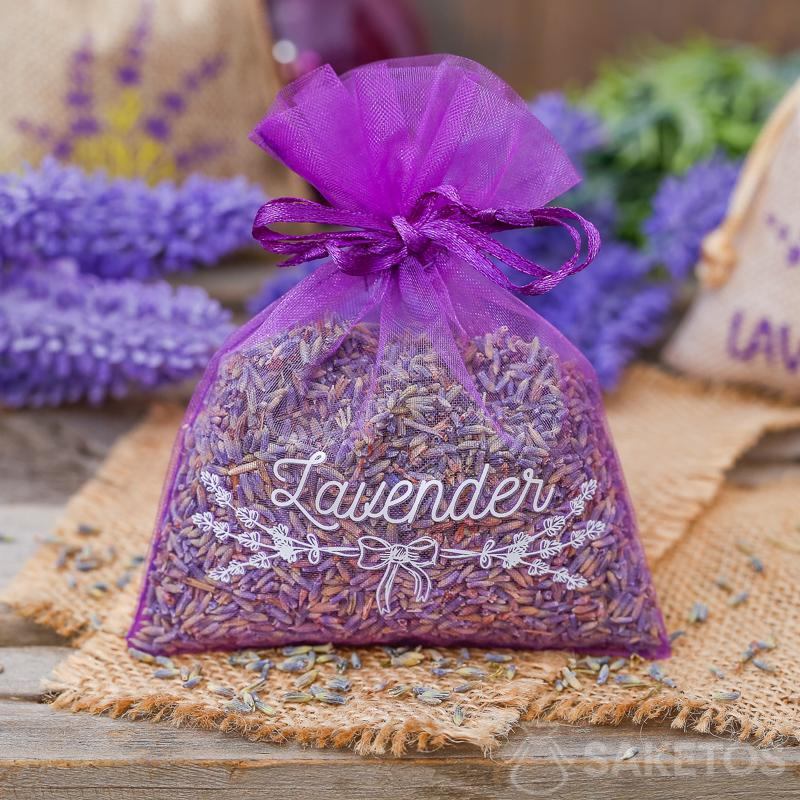 I sacchetti di organza sono adatti anche a contenere la lavanda