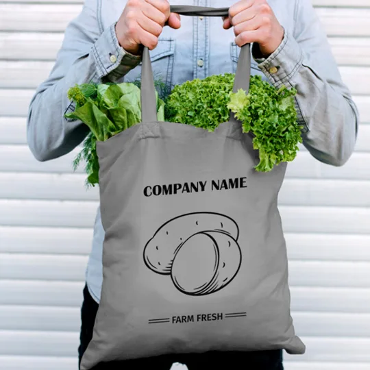 Borsa per la spesa con il logo aziendale - borse riutilizzabili per la spesa
