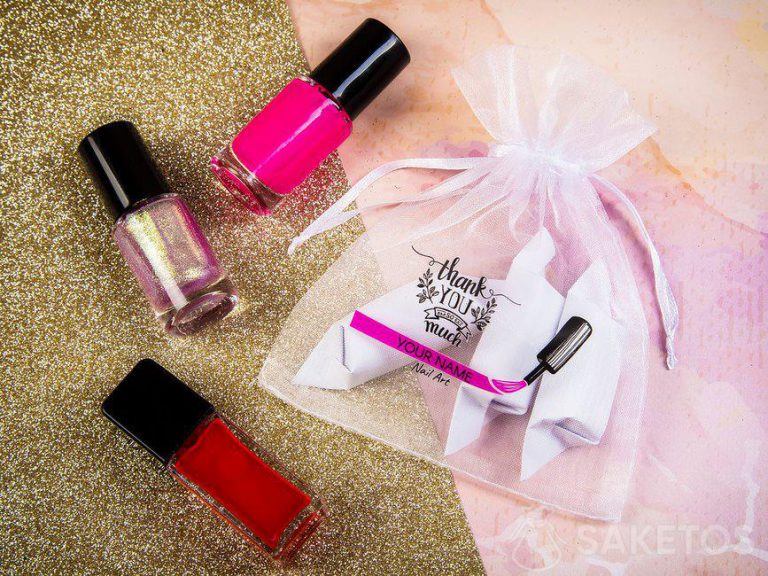 Sacchetto di organza per dolci biglietti di ringraziamento, ad esempio caramelle per le clienti del centro manicure e unghie