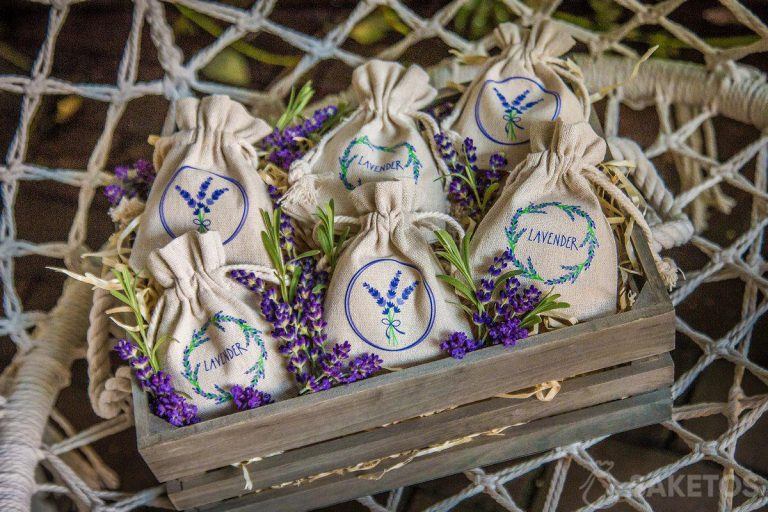 Sacchetti di lino alla lavanda
