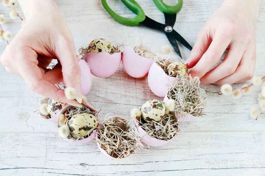 Ghirlanda pasquale - decorazione fai da te