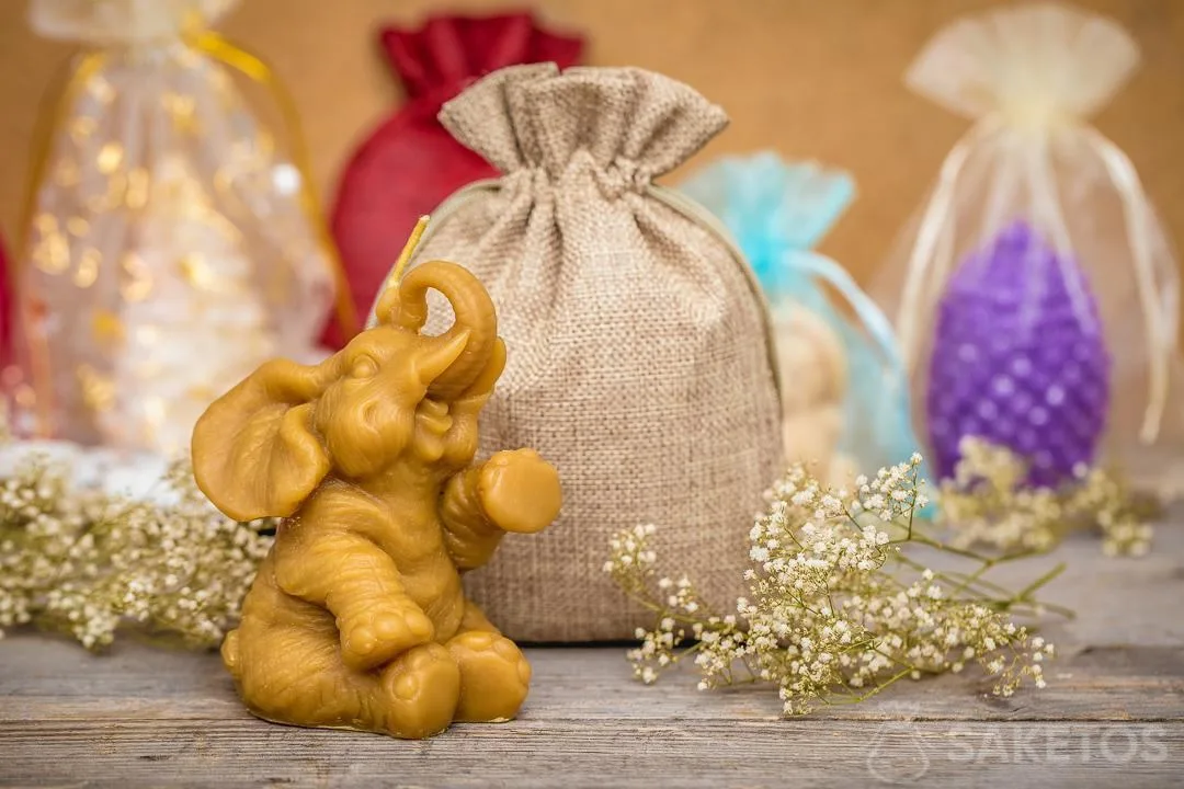 Un sacchetto di iuta è una decorazione universale