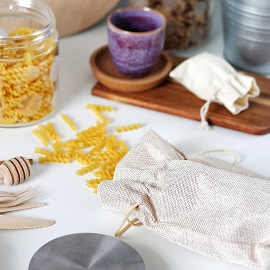 Sacchetti di tessuto in cucina