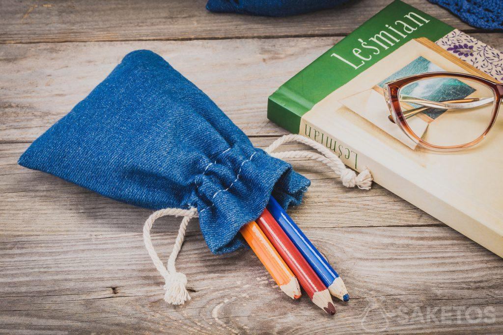 Borse in denim per forniture artistiche e per ufficio