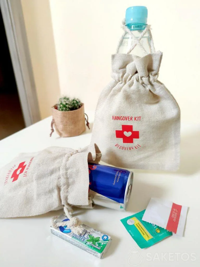 Sacchetti per i postumi della sbornia: un regalo geniale per la vostra festa