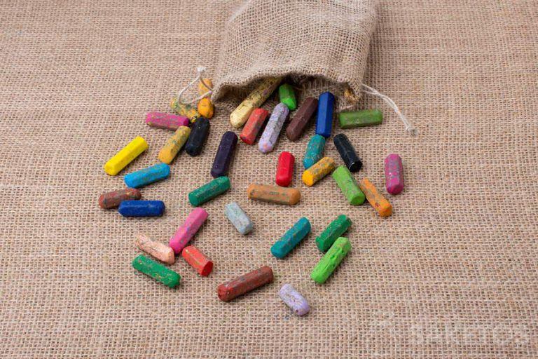 Sacchetto di iuta per i pastelli