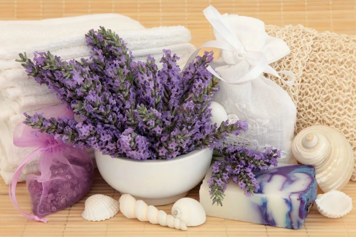 Cosmetici alla lavanda per spa casalingo