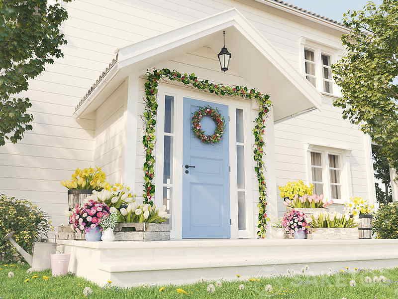 Ghirlanda pasquale - decorazione dell'ingresso di casa
