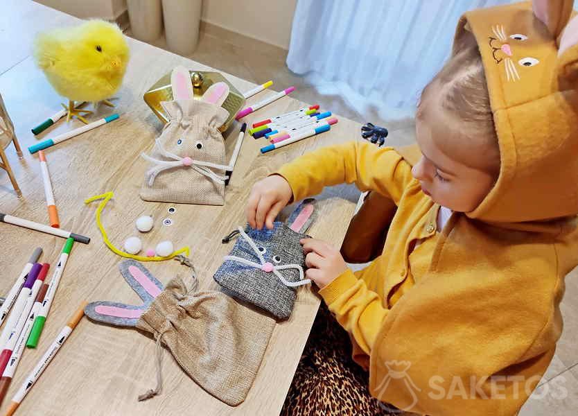 Confezioni regalo fatte a mano - sacchetti pasquali